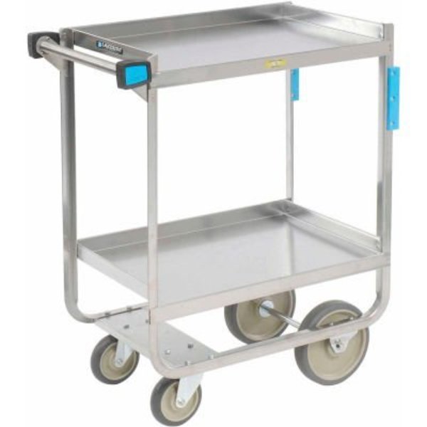 Lakeside Mfg. Lakeside Steel Utility Cart w/2 Shelves, 700 lb. Capacity, 30inL x 16-1/4inW x 34-1/4inH 710